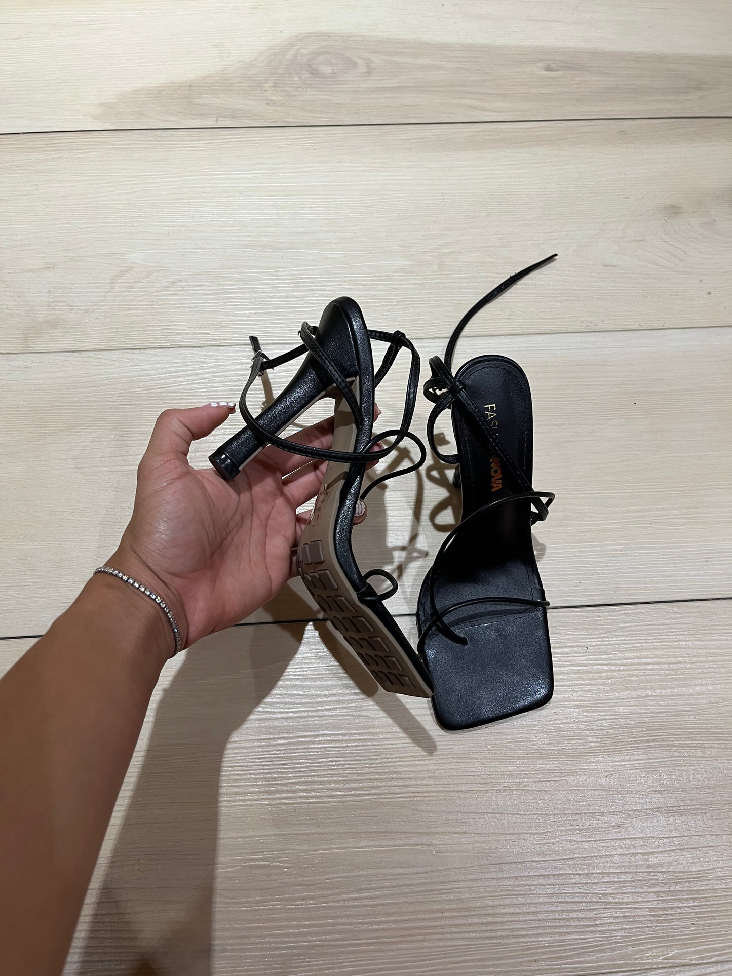Black heels size 8