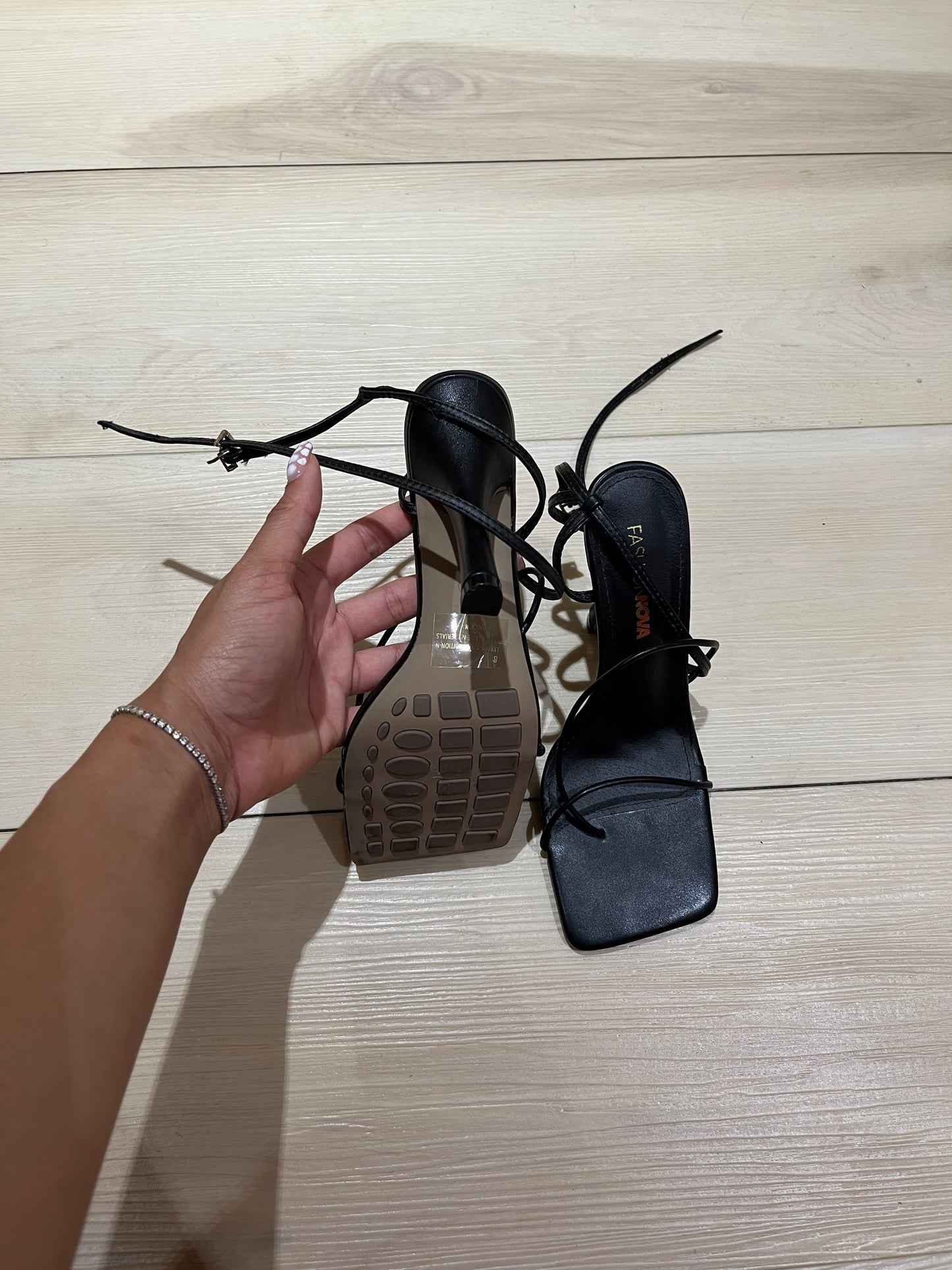 Black heels size 8