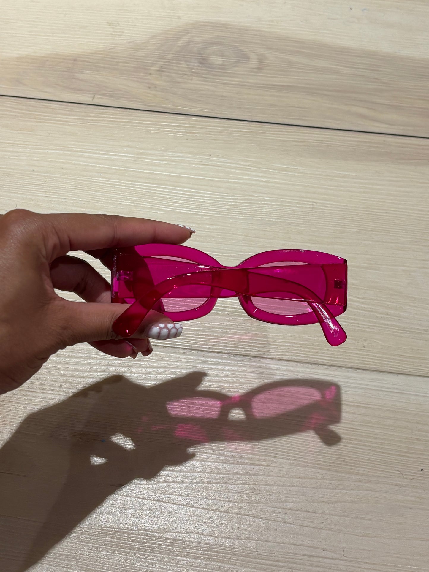 Pink Square sunglasses