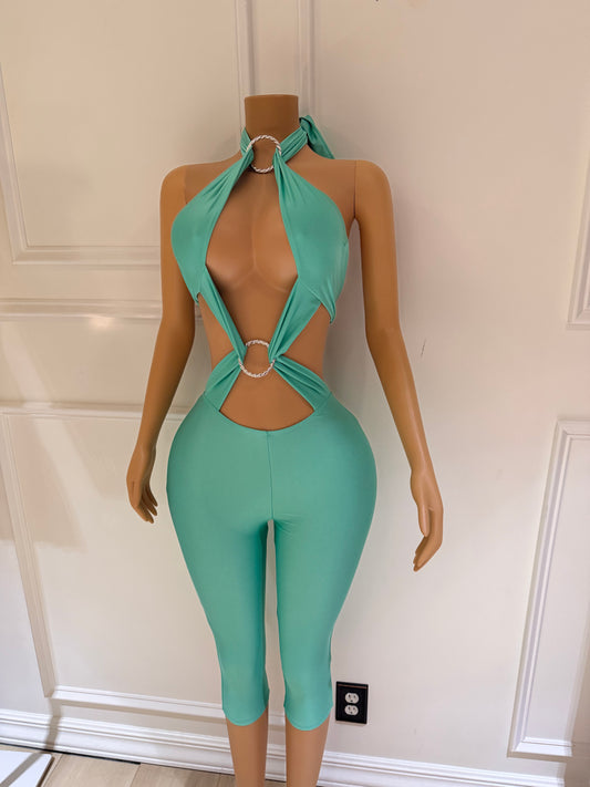 Teal Jumpsuit