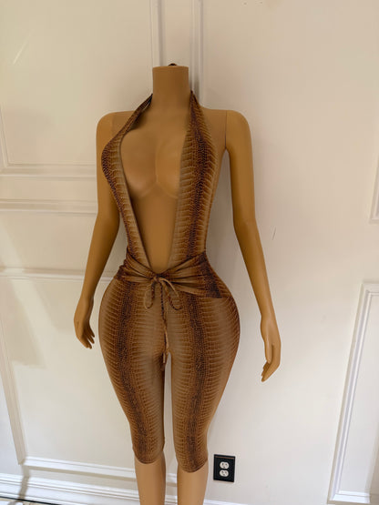Snakeskin Jumpsuit