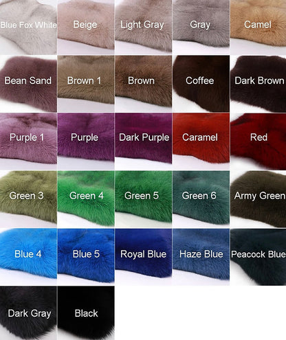 Sliver Hooded Fox Fur