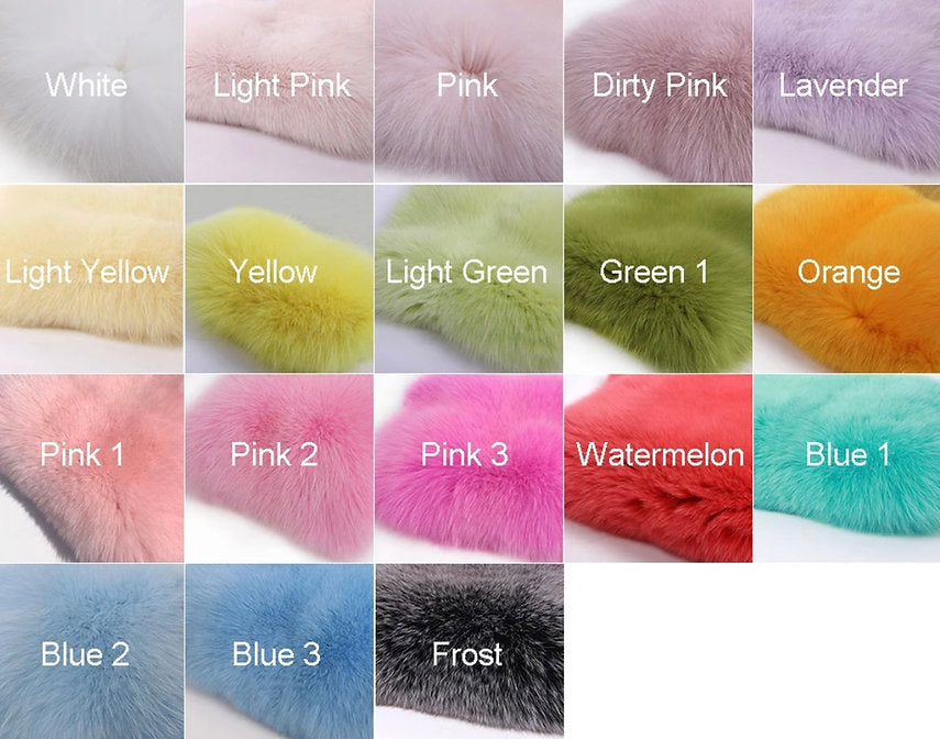 Sliver Hooded Fox Fur