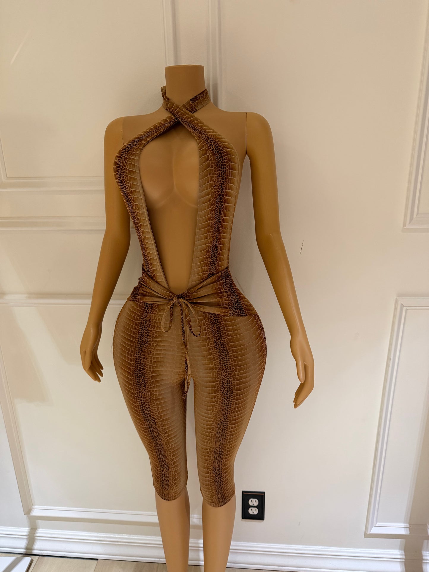 Snakeskin Jumpsuit