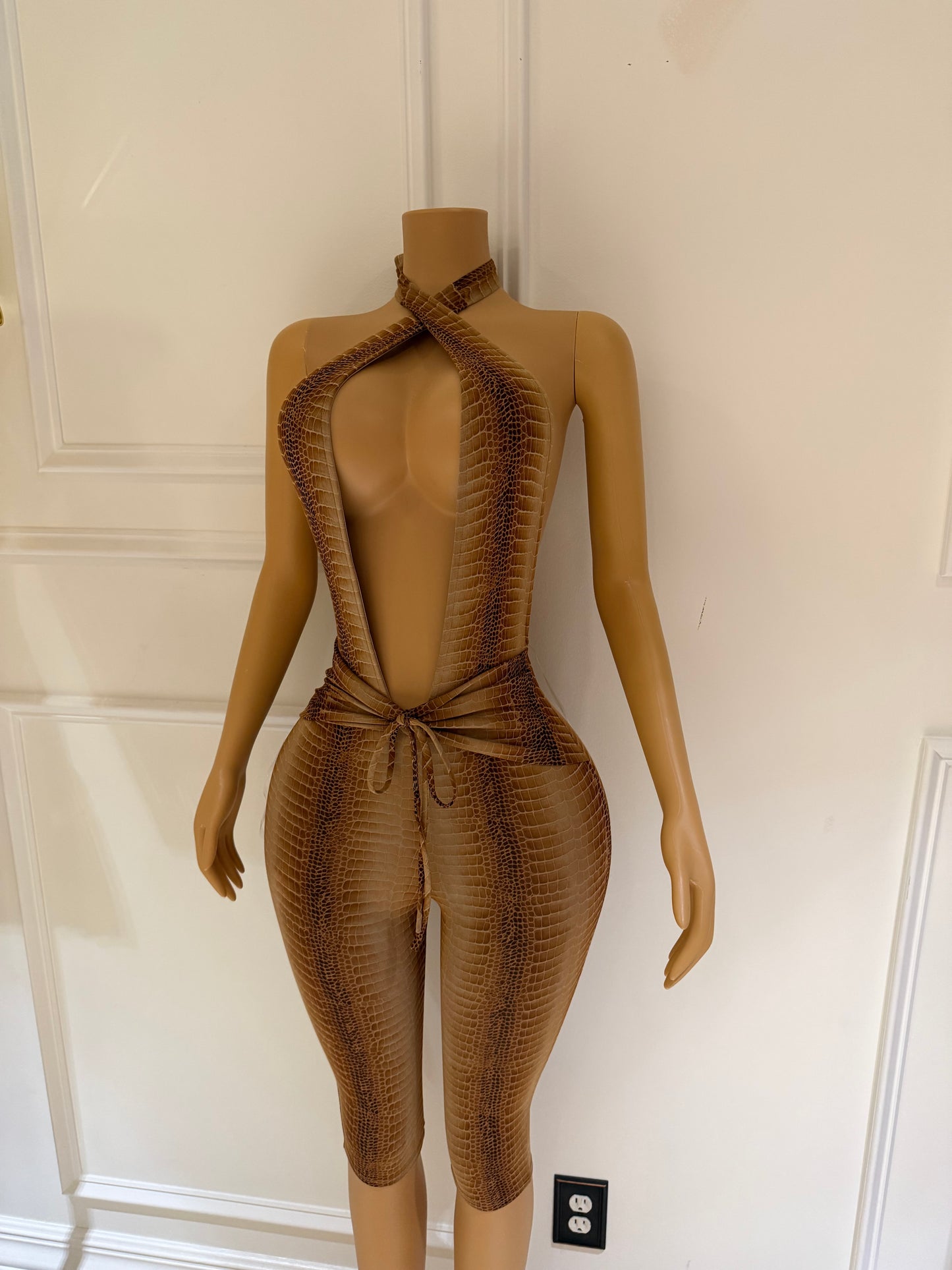 Snakeskin Jumpsuit