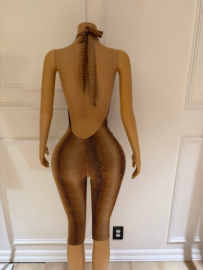 Snakeskin Jumpsuit