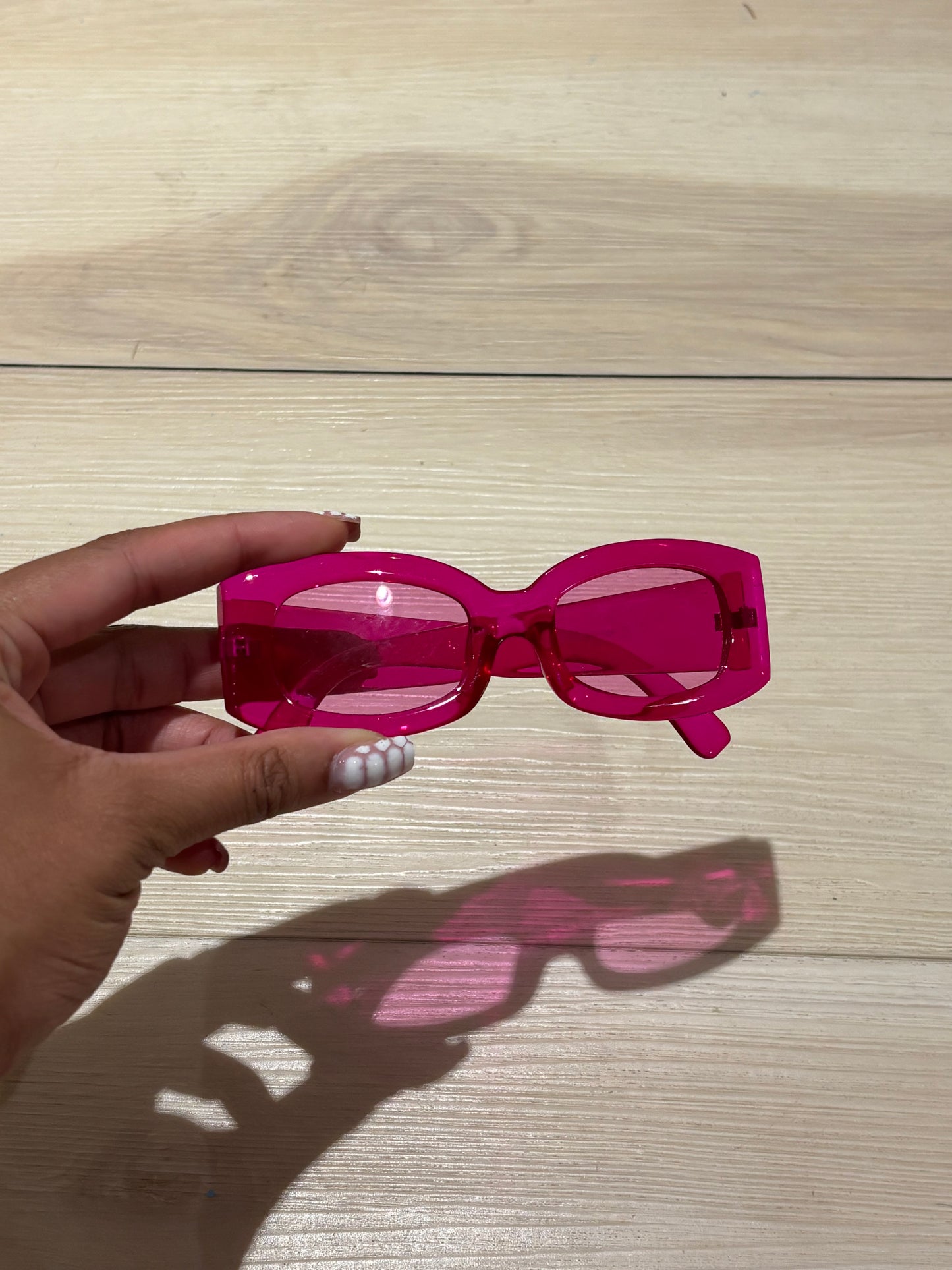 Pink Square sunglasses