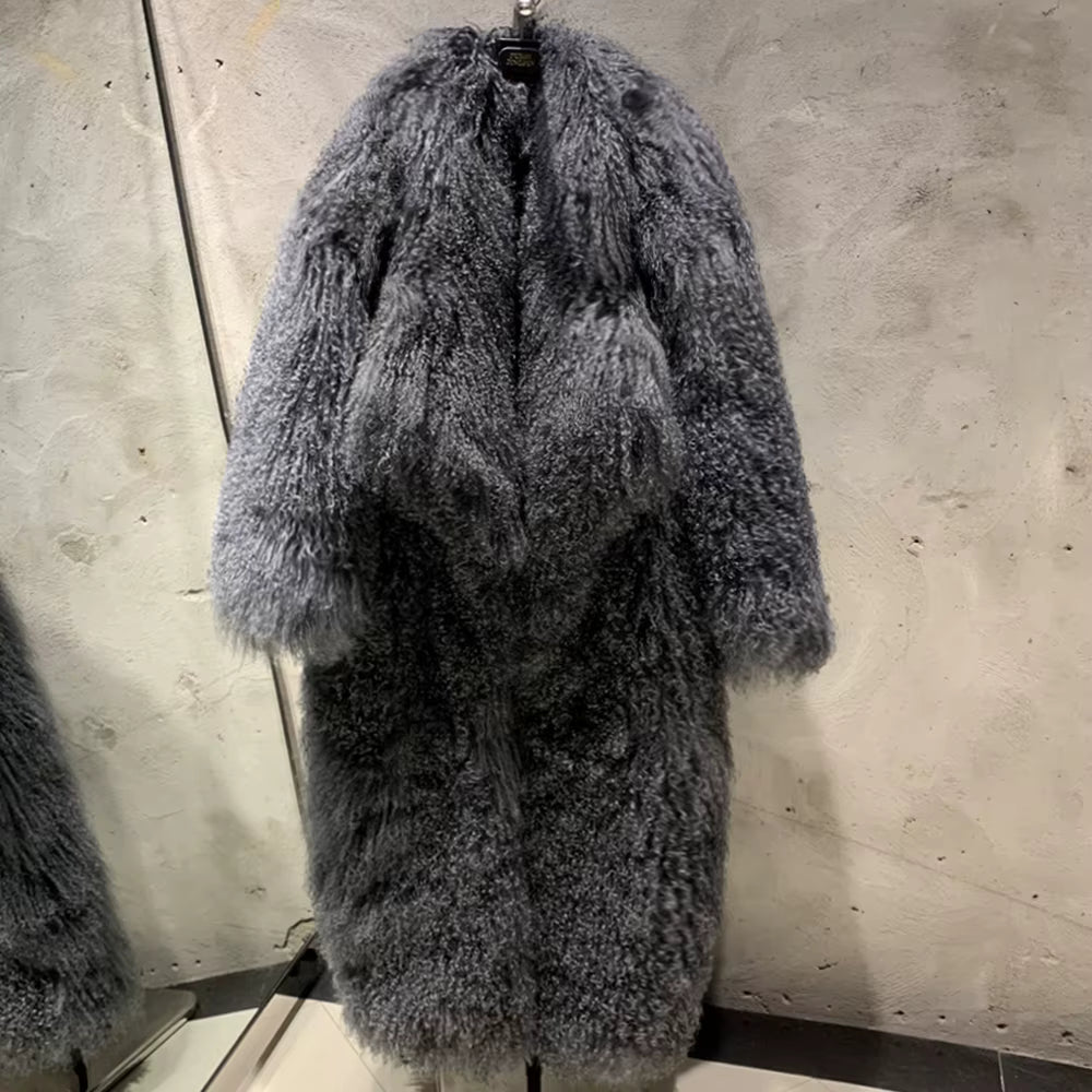 Long Mongolian Fur Coat