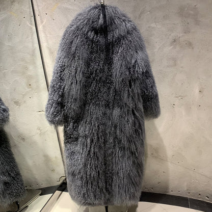 Long Mongolian Fur Coat
