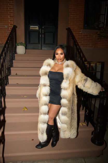 Golden Fox Fur Coat