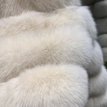 Fox Fur Bomber With No hood