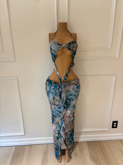 Blue Island Dress