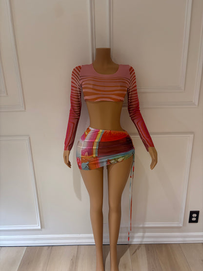 Pink two piece set