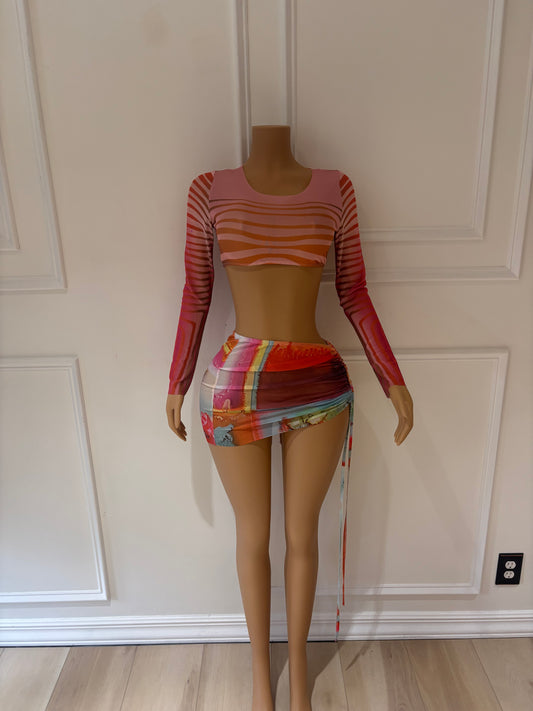 Pink two piece set