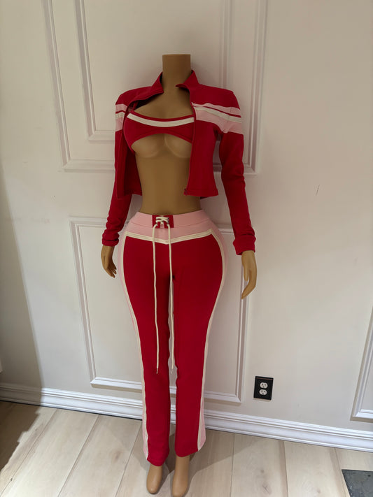 Red 3 Piece Set