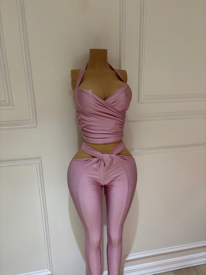 Pink two piece