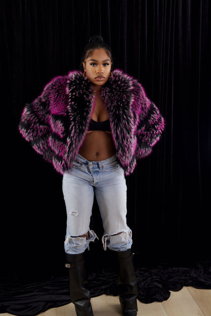 Blackberry Fur Coat