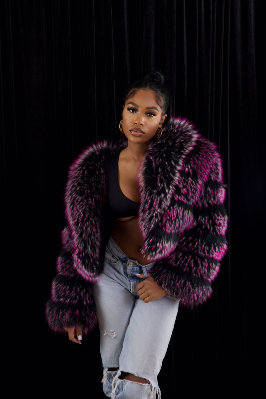 Blackberry Fur Coat