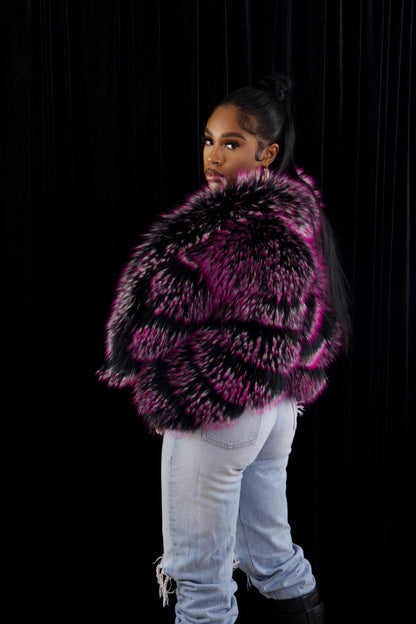 Blackberry Fur Coat