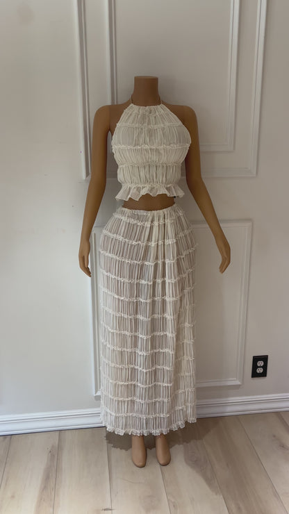 Cream two piece