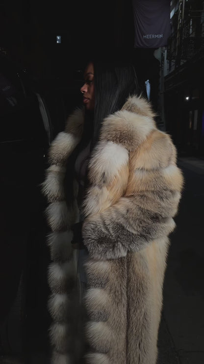 Golden Fox Fur Coat
